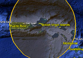 British Virgin Islands satellite coverage map